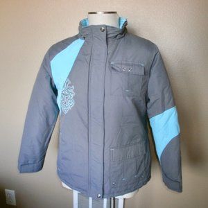 $10 FLASH SALE!   ARCTIC QUEST Embroidered Ski Snow Puffer Jacket Sz 14